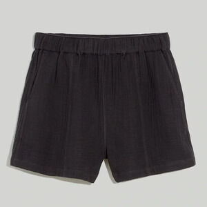 New Damaged Madewell Lightspun Easy Pull-On Shorts
